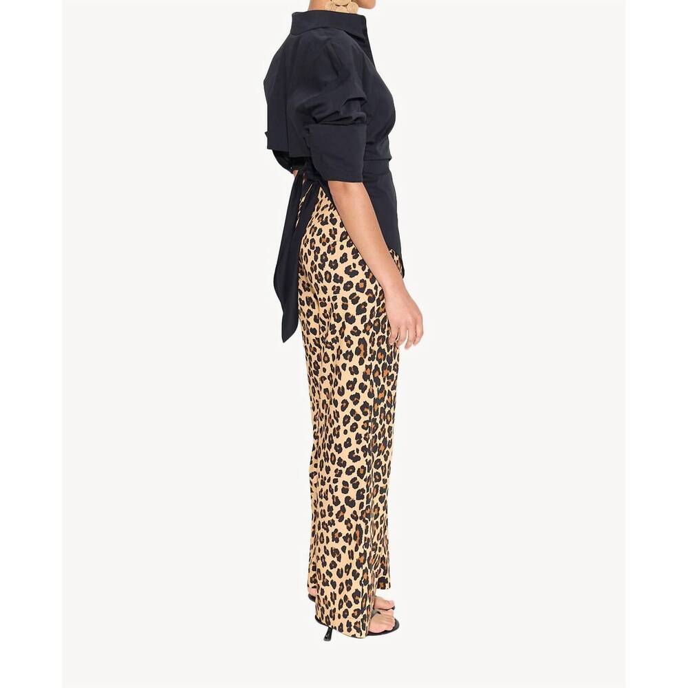 NEW SIMON MILLER pia poplin pants in cheetah - Picture 3 of 4